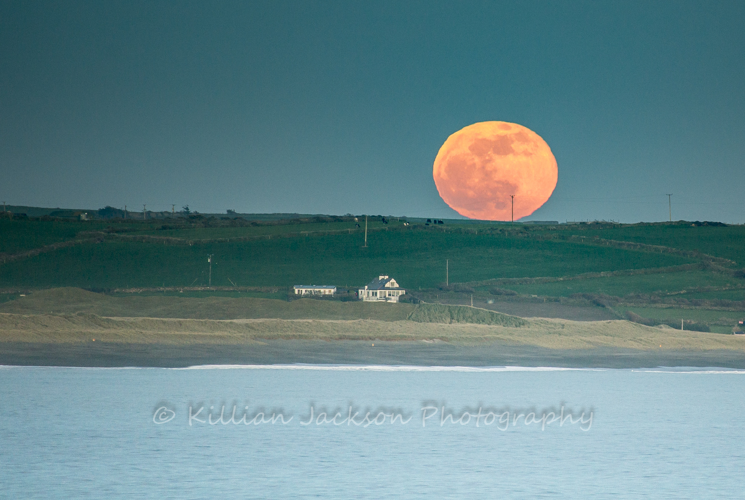 full moon, longstrand, west cork, cork, ireland, wild atlantic way