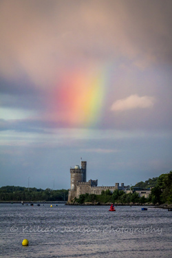 blackrock, castle, river lee, cork, rainbow