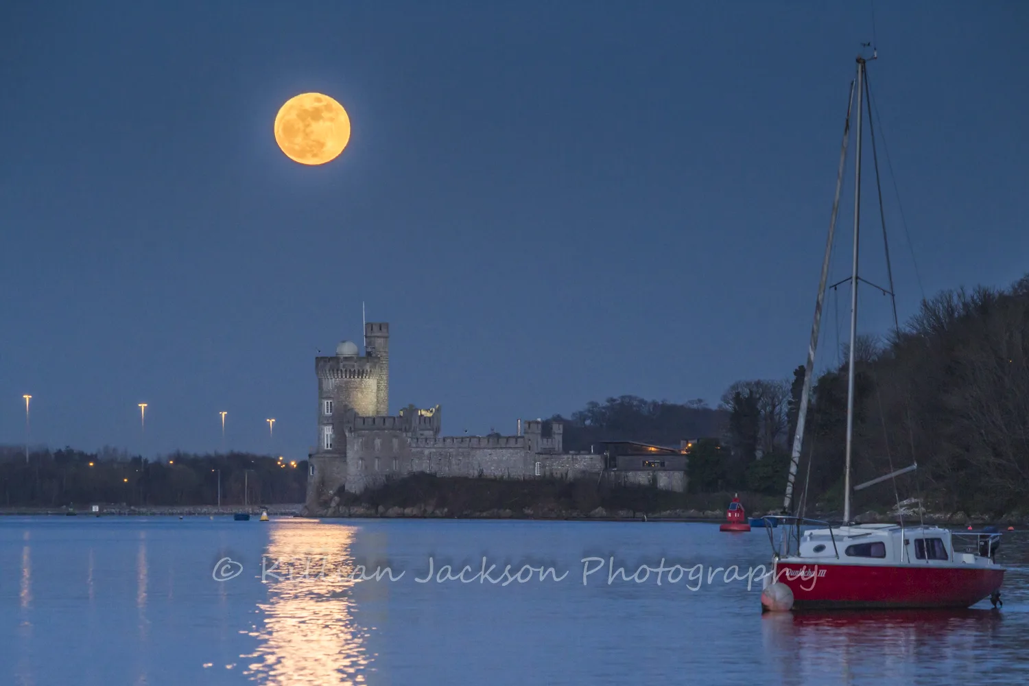 Full Moon Rising over Blackrock Castle