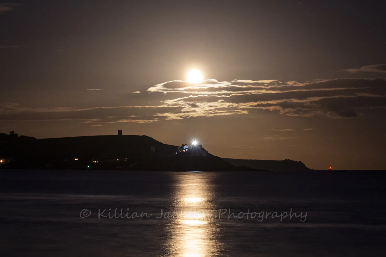 Moonrise over Roche's Point Lighthouse