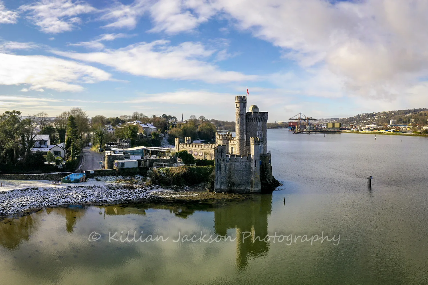 Snowy morning at Blackrock Castle