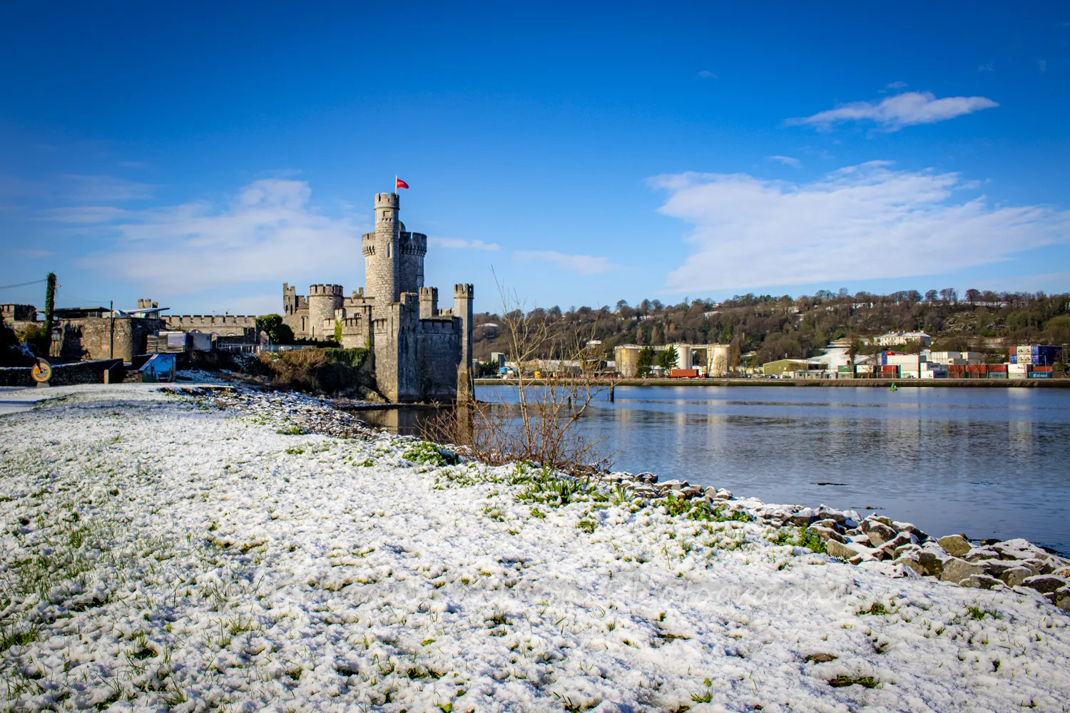Snowy morning at Blackrock Castle