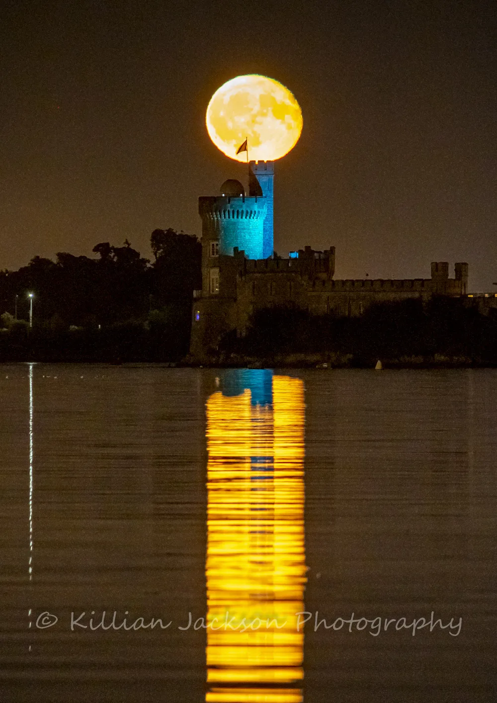 Full Moon rising Over Blackrock Castle