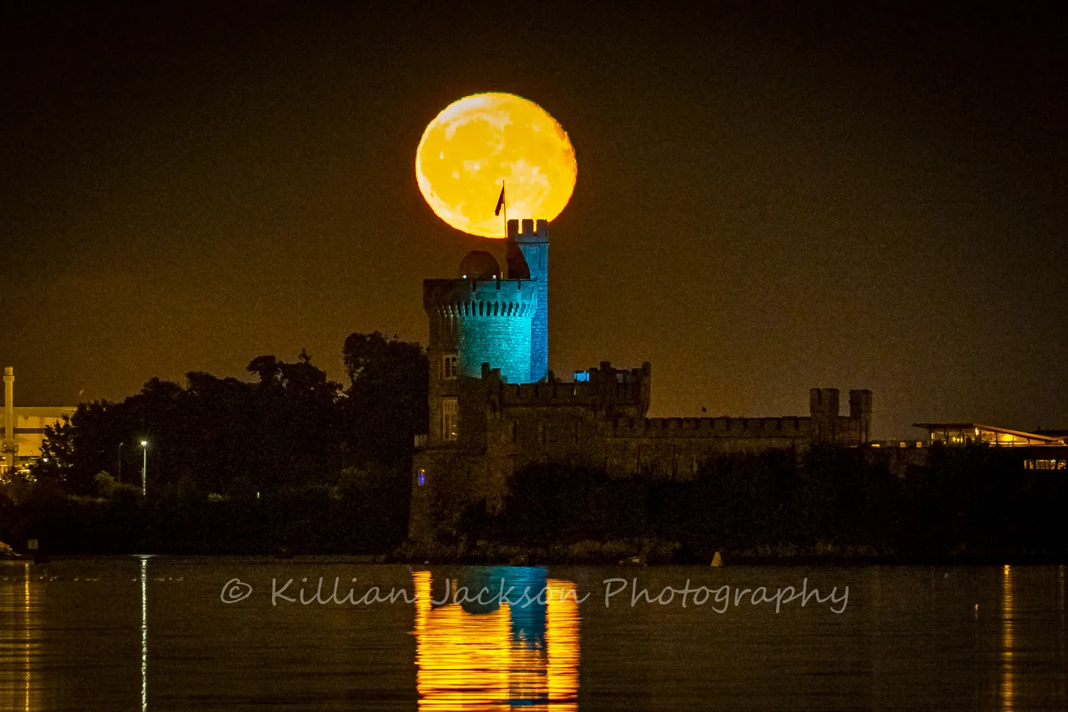 Full Moon rising Over Blackrock Castle
