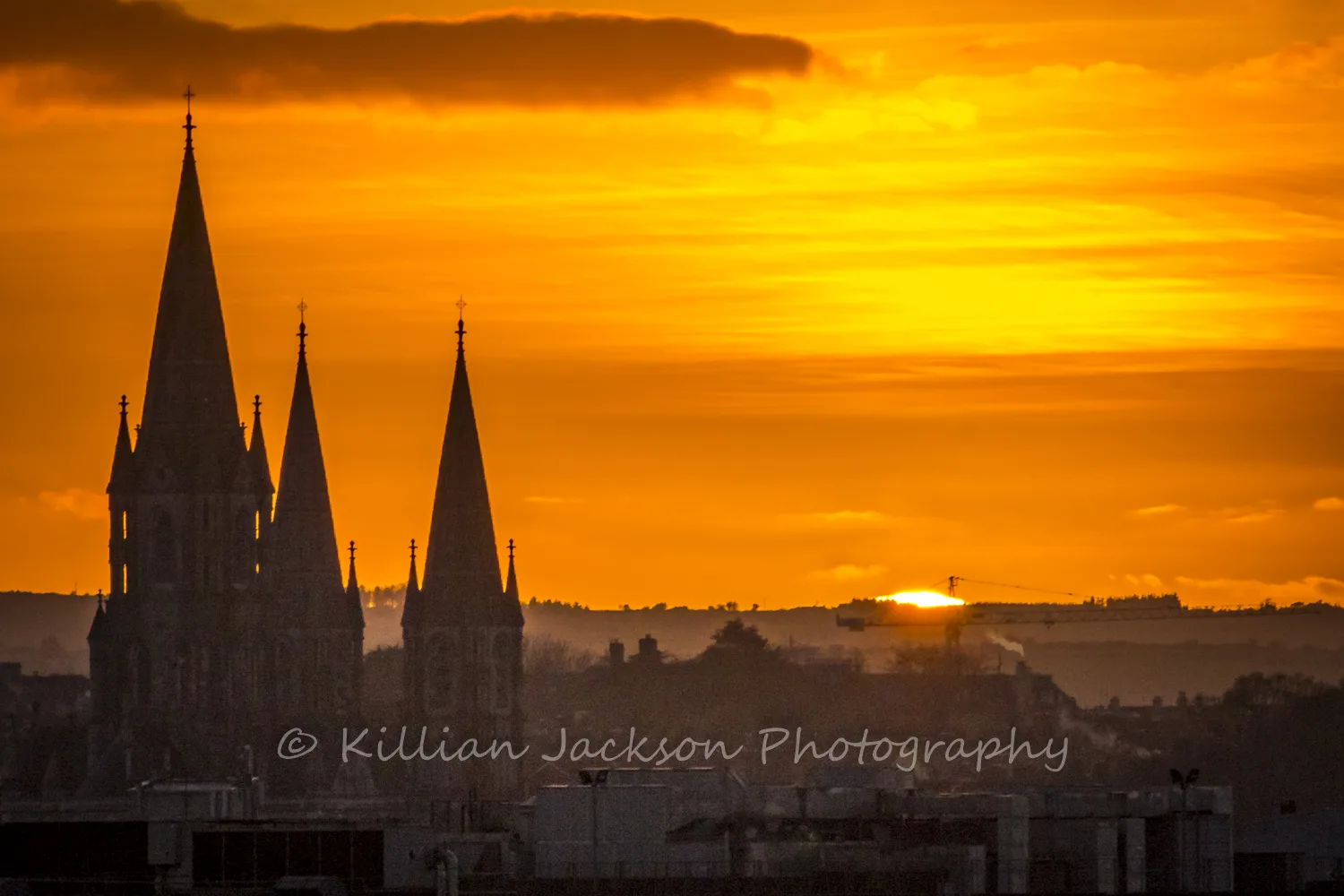 St. Finn Barrs Cathedral at Sunset