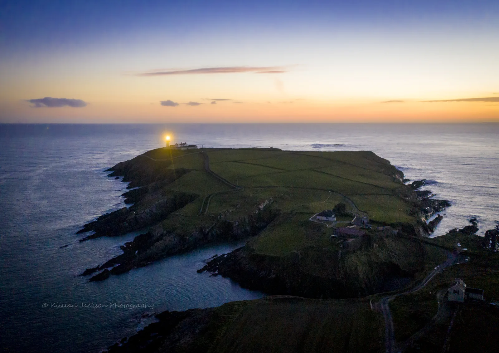 Galley Head Lighthouse at dusk