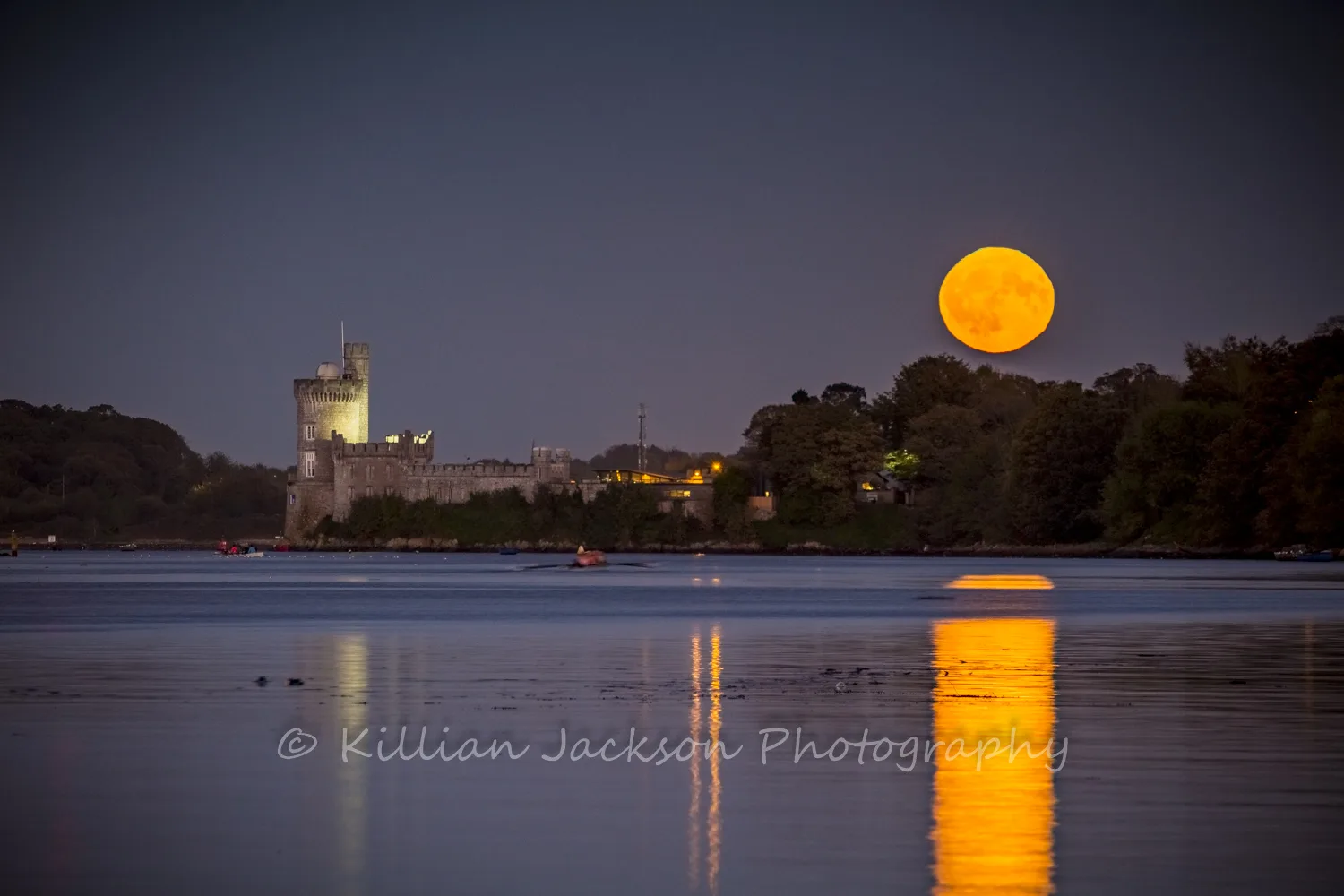Full Moon rising over Blackrock Castle