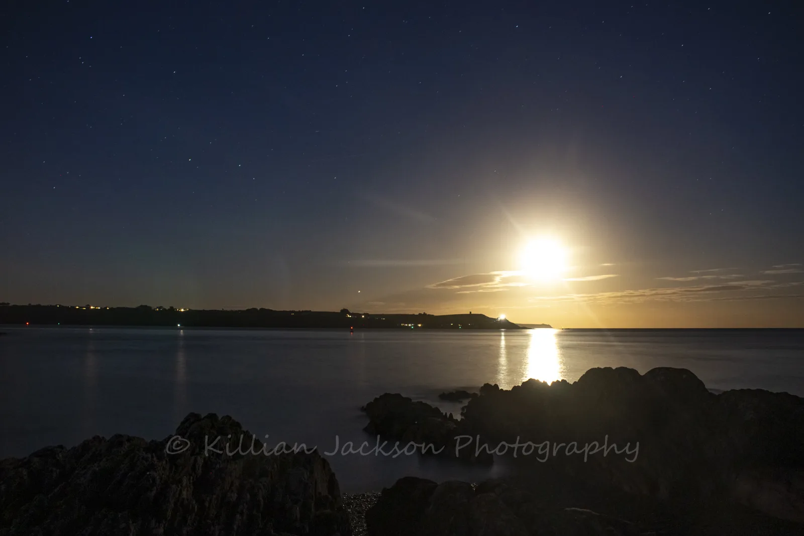 Moonrise over Roche's Point Lighthouse
