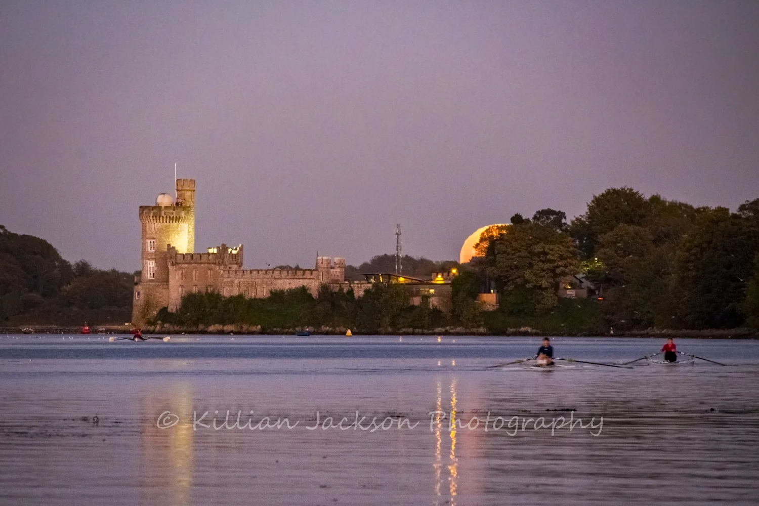 Full Moon rising over Blackrock Castle