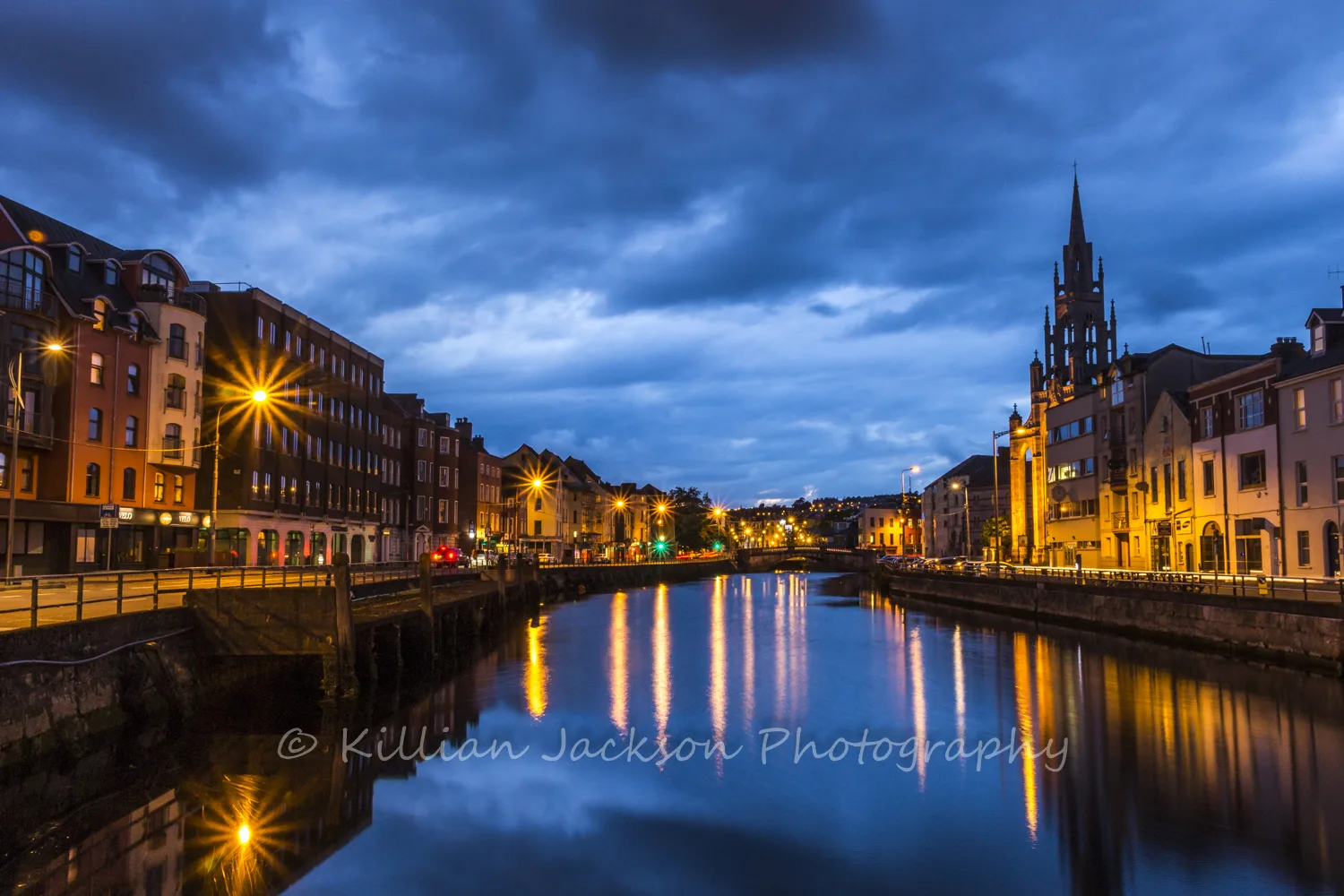 Cork City blue hour