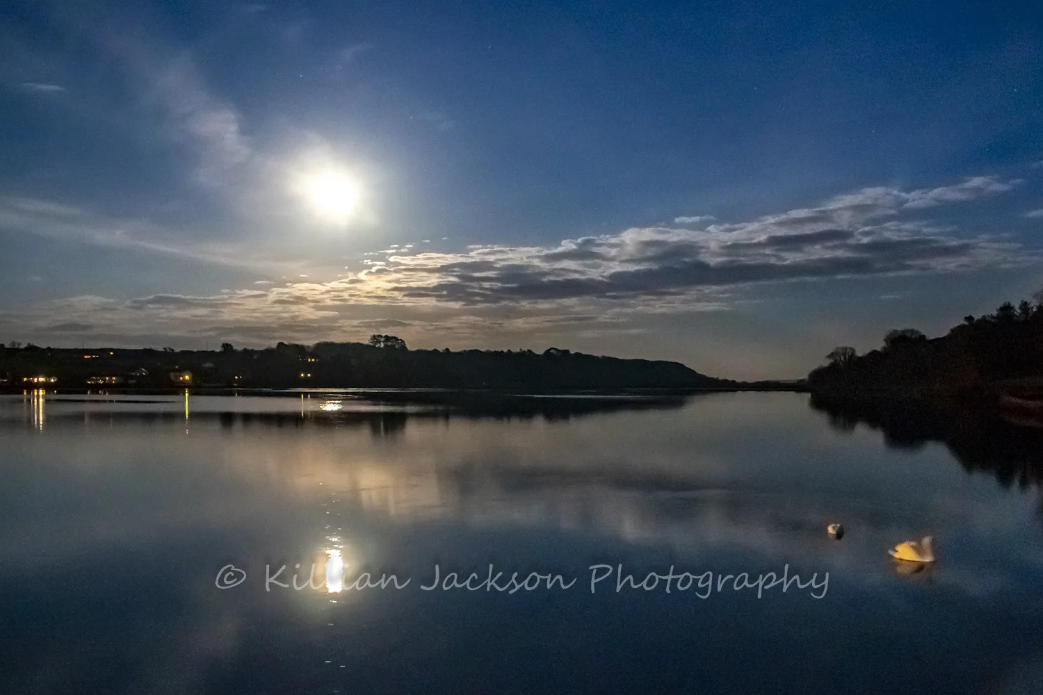 Moonrise reflections Rosscarbery