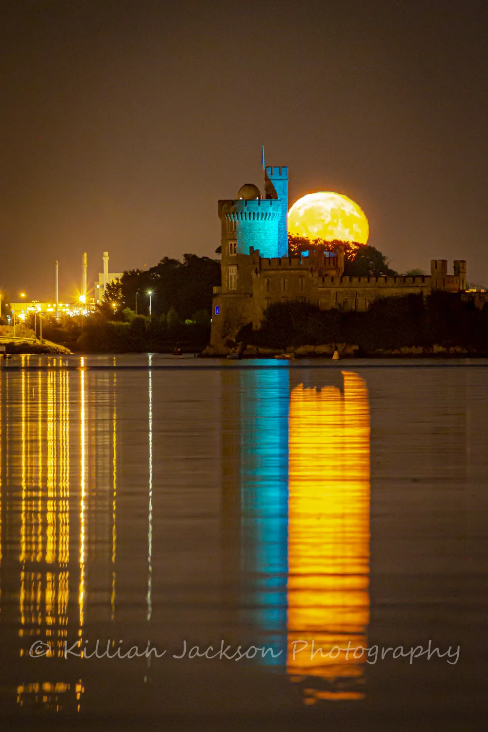 Full Moon rising Over Blackrock Castle