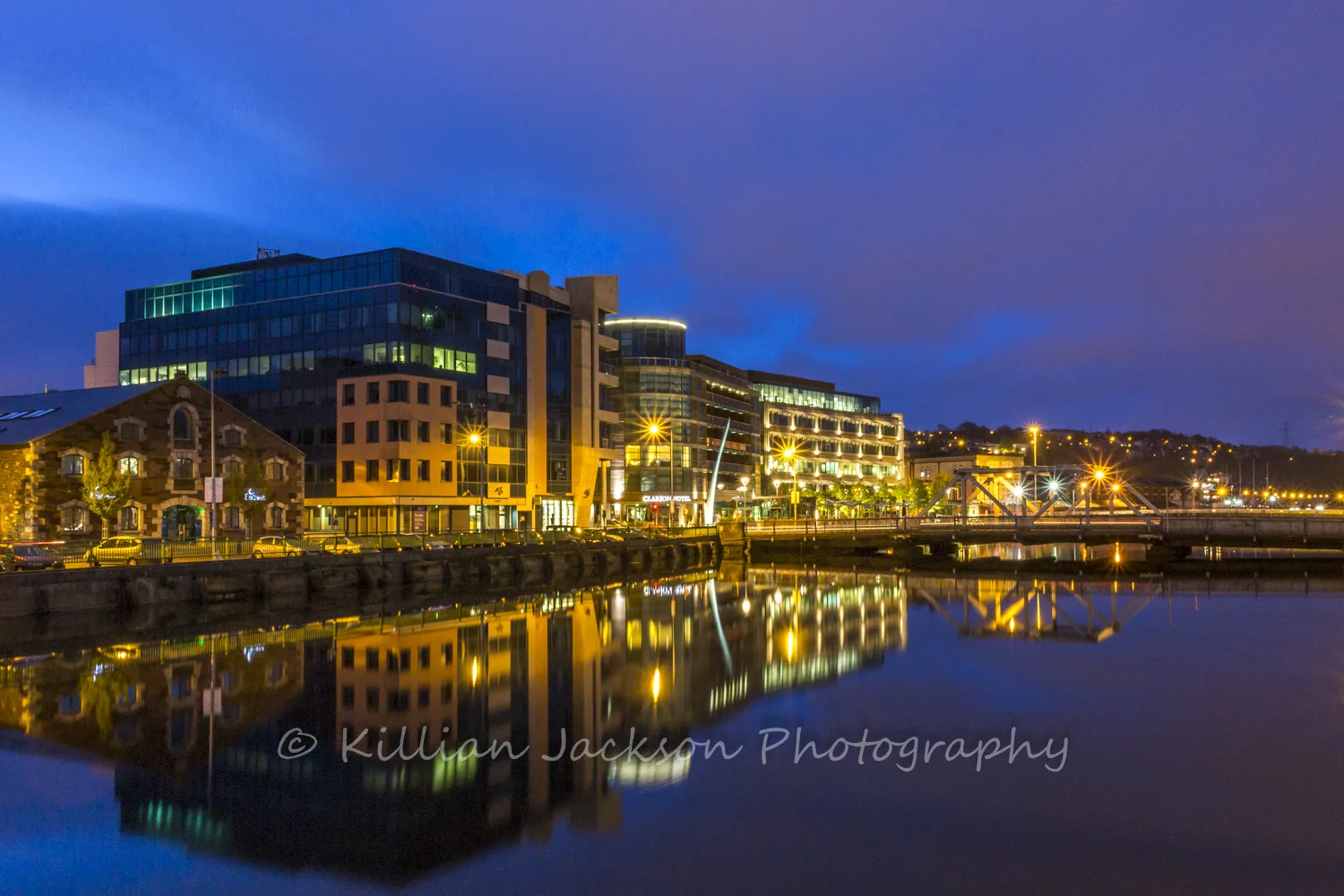 Cork City blue hour