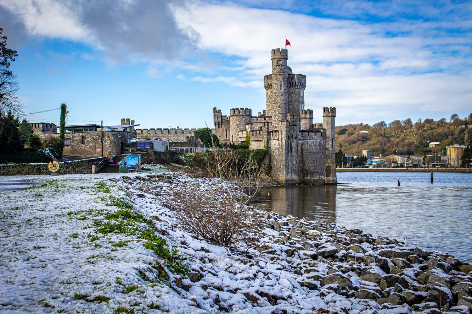 Snowy morning at Blackrock Castle