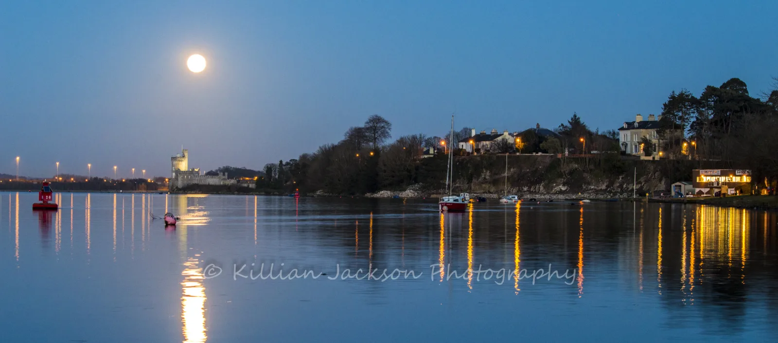 Full Moon Rising over Blackrock Castle