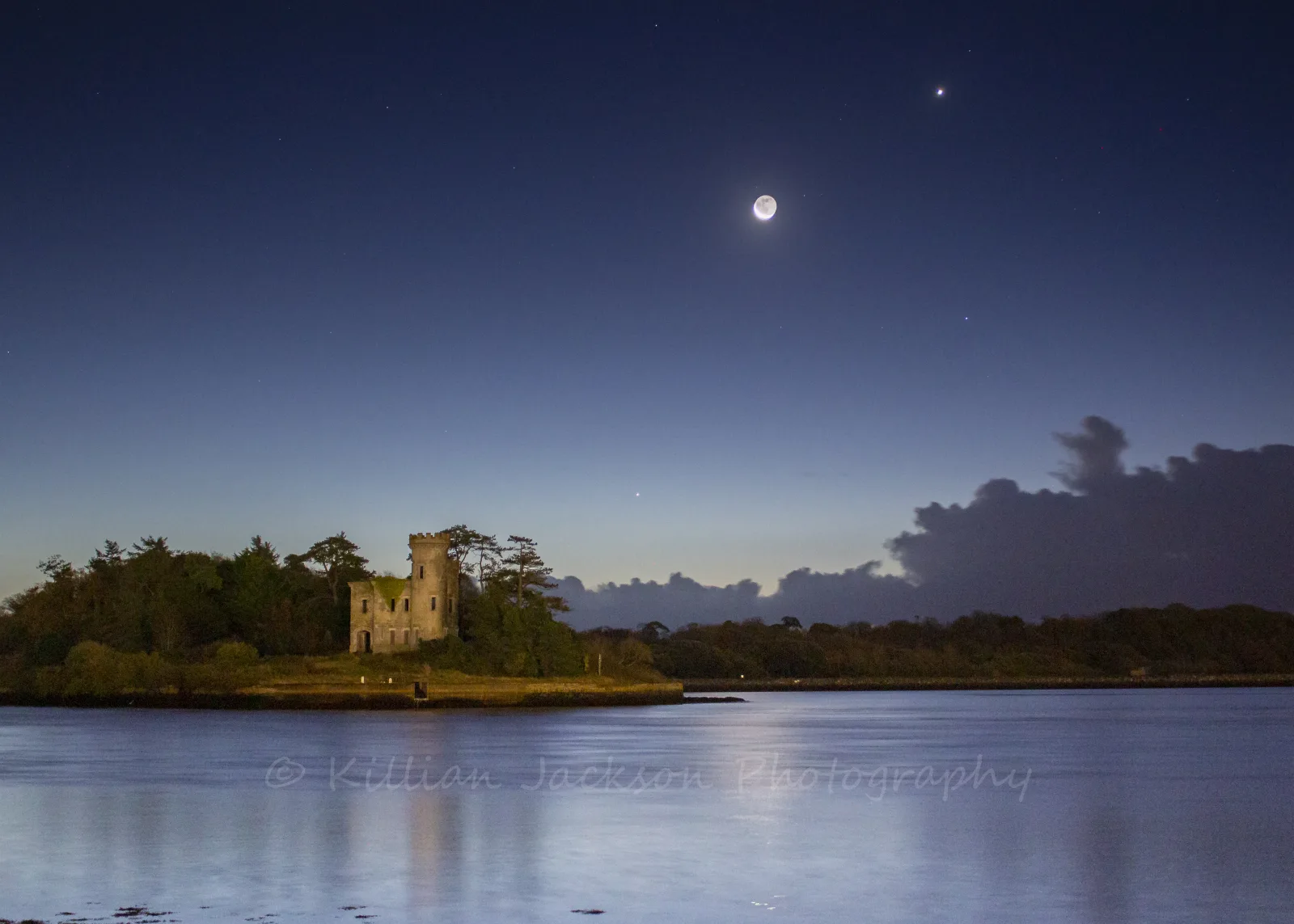 Crescent Moon and Planets