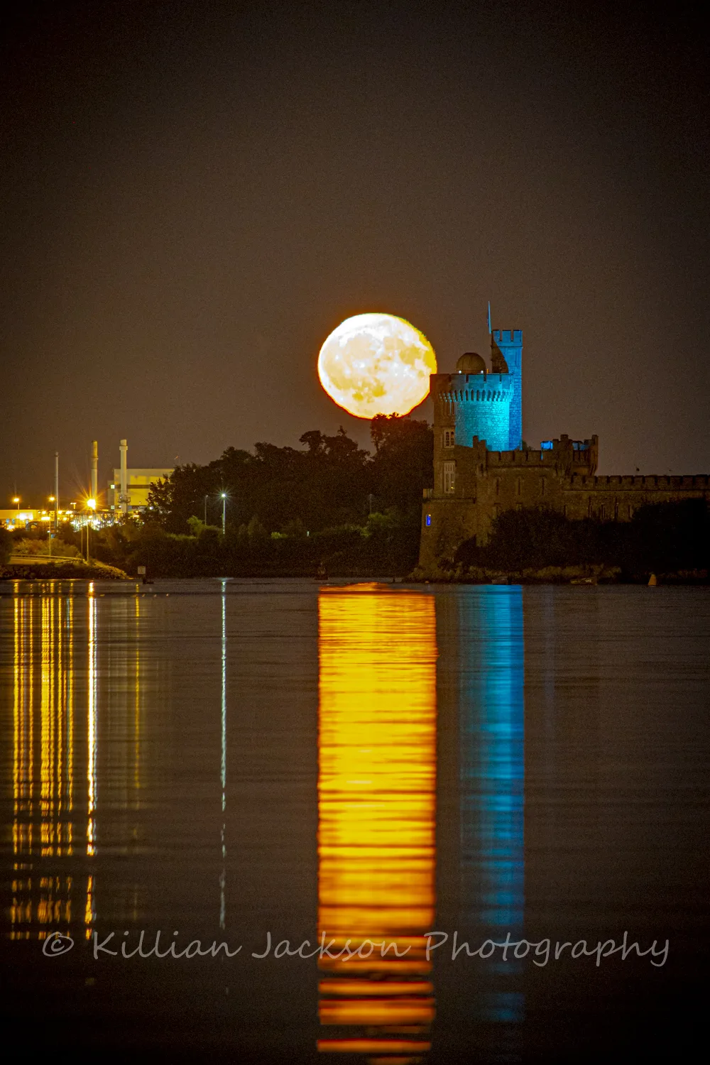 Full Moon rising Over Blackrock Castle