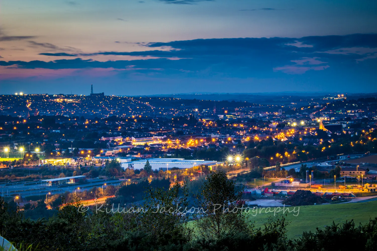 Cork City At Dusk